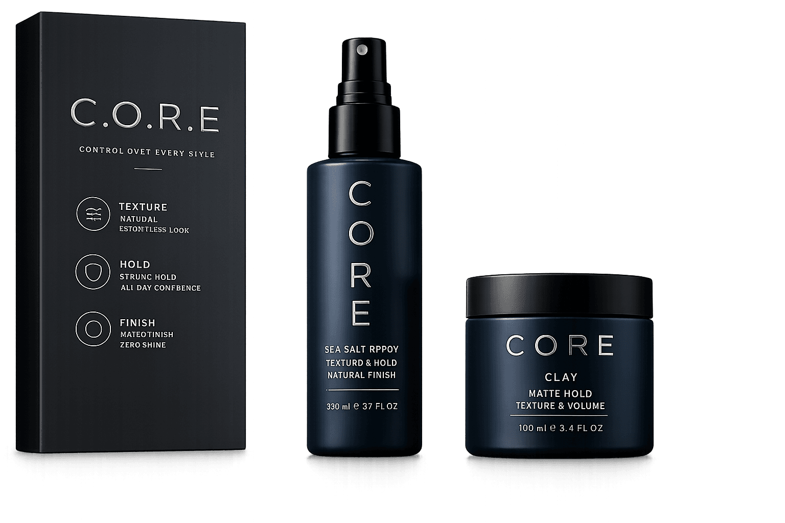 CORE Sea Salt Spray and Clay with packaging
